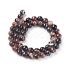 Natural Striped Agate/Banded Agate Beads Strands G-G582-6mm-45-2