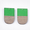 Resin & Walnut Wood Pendants RESI-S358-34E-2