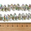 Transparent Electroplate Glass Beads Strands GLAA-K064-06A-HP02-4
