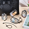 Rectangle Transparent PVC Plastic Storage Zipper Bags ABAG-WH0032-114B-4