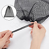Polyester Mesh Drawstring Storage Bags ABAG-WH0044-49C-3
