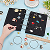 12Pcs Polyester Enamel Pin Storage Organizer Binder Sheet AJEW-OC0015-23-3