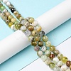 Natural Green Opal Beads Strands G-C029-02A-2