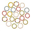 30Pcs 6 Colors Round Glass Seed Beaded Finger Rings RJEW-SZ0001-01-7