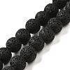 Natural Lava Rock Bead Strands G-L435-03-8mm-18-1