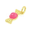Rack Plating Brass Enamel Pendants KK-U021-04B-G-2