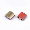 FGB 2-Hole Glass Seed Beads X-SEED-S031-L-045-G-2