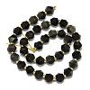 Natural Silver Obsidian Beads Strands G-I376-A31-01-2