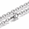 Non-Tarnish 304 Stainless Steel Cable Chain Necklaces NJEW-H203-01P-1