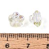 Electroplate Transparent Glass Beads Strands EGLA-N055-03A-11-4