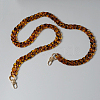 Leopard Print Pattern Resin Bag Handles PURS-PW0001-335C-D-1