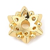 Rack Plating Brass Micro Pave Cubic Zirconia Bead Caps KK-M248-10G-2