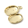 Brass Micro Pave Clear Cubic Zirconia Locket Pendants X-KK-L262-07G-2