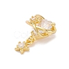 Brass Micro Pave Cubic Zirconia Pendants X-KK-U042-12G-2