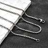 Tarnish Resistant 304 Stainless Steel Box Chain Necklaces X-NJEW-P244-01P-4