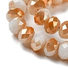 Electroplate Glass Beads Strands GLAA-K027-FR-A-M-3