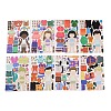 8Pcs Paper Scrapbook Stickers DIY-I114-04-1