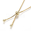 Adjustable Brass Micro Pave Cubic Zirconia Bolo Bracelets BJEW-F404-01B-G-4