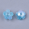 Cellulose Acetate(Resin) Bead Caps KK-S161-03F-2