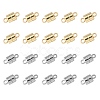 20 Sets 2 Colors Alloy Magnetic Clasps PALLOY-CJ0002-43-5