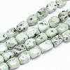 Natural Sesame Jasper/Kiwi Jasper Bead Strands G-R357-07-1