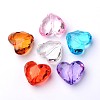 Transparent Acrylic Beads X-PL318Y-1