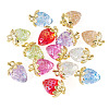 14Pcs 7 Styles Transparent Acrylic with Alloy Pendants TACR-TA0001-86-3