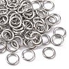 Tarnish Resistant 304 Stainless Steel Open Jump Rings STAS-Q186-02-6x1mm-2