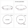 Adjustable Brass Bangles Making BJEW-BC0002-01-3