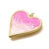 Brass Enamel Pendants KK-Q043-30G-01-2