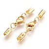 304 Stainless Steel Lobster Claw Clasps STAS-P207-07G-C-1