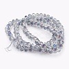 Electroplate Glass Beads Strands GLAA-K027-HR-B-3