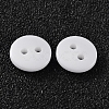 2-Hole Flat Round Resin Sewing Buttons for Costume Design BUTT-E119-34L-19-2