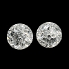 Transparent Spray Painting Crackle Glass Beads GLAA-L046-01A-4
