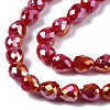Opaque Glass Beads Strands X-EGLA-T008-16I-3