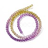 Transparent Glass Beads Strands GLAA-E036-07E-5