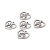 Non-Tarnish 201 Stainless Steel Pendants STAS-T046-JN253-1-3
