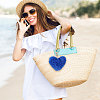 24Pcs Cloth Plush Keychains KEYC-WH0038-68-6