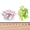 Electroplate Transparent UV Plating Acrylic Pendants OACR-I014-34-4