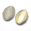 Brass Locket Pendants KK-F717-28AB-NR-2