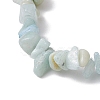 Natural Flower Amazonite Chip Beaded Stretch Bracelets BJEW-JB10689-01-4