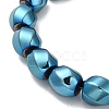 Electroplated Non-Magnetic Synthetic Hematite Beads Strands G-P518-05F-3