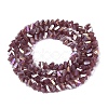 Electroplate Opaque Glass Beads Strands EGLA-Q139-01A-C07-2