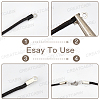 1200Pcs 4 Colors Iron Folding Crimp Ends IFIN-CN0001-07-5