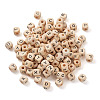 Kissitty ddPrinted Natural Wood Beads WOOD-KS0001-12-3