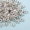 Brass Rhinestone Spacer Beads RSB031NF-01-2
