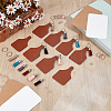 30Pcs PU Leather Label Tags DIY-OC0014-24-4