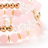 Multi-layered Stretch Beaded Bracelets Sets BJEW-JB05755-02-2