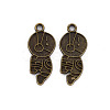 Tibetan Style Alloy Pendant Enamel Settings PALLOY-N160-033AB-1