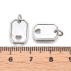 Brass & Shell Charms KK-N254-212P-3
